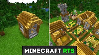 Je deviens le dieu des villageois sur MINECRAFT RTS [upl. by Eleon]