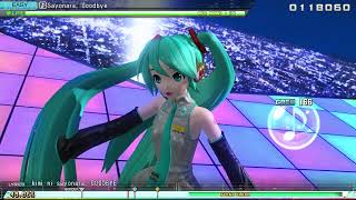 Hatsune Miku Project DIVA Mega Mix  Sayonara Goodbye EASY 25★  PERFECT [upl. by Marabel644]