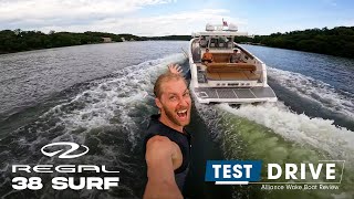 Boat Review  Test Drive  Regal Boats 38 Surf [upl. by Naasah]