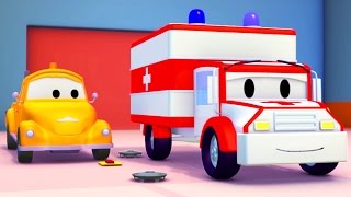 Ambulans ve Çekici Tom  Araba ve Kamyon inşaat çizgi filmi çocuklar için 🚚🚑 [upl. by Naenej]