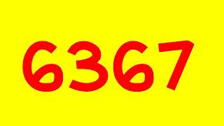 Colorful Numbers 1 to 10000 with 100 fonts [upl. by Ynney]