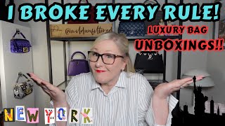 LUXURY BAG UNBOXINGS UNBELIEVABLE PURCHASES IN NEW YORK 2 LUXURY UNBOXINGS [upl. by Alad508]