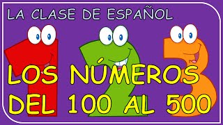 Numbers in Spanish from 100 to 500  Números en espa [upl. by Aidroc556]