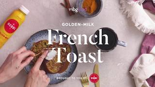 3Ingredient Golden Milk French Toast Recipe [upl. by Ramberg]