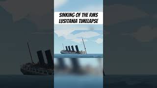 Sinking of the RMS Lusitania Timelapse sinking oceanliner cunard lusitania [upl. by Marney]