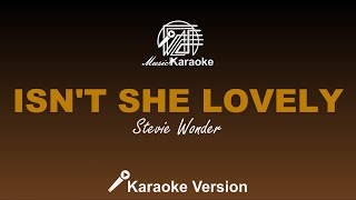 Isnt She Lovely  Stevie Wonder Karaoke Version [upl. by Neau86]