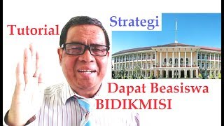 Tutorial Bidikmisi  Strategi Dapat Beasiswa Bidikmisi 2019 [upl. by Nirtak]