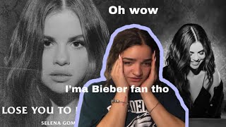 SELENA GOMEZ LOSE YOU TO LOVE ME REACTION [upl. by Novj]