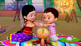 Sankranti Banthu Sankranti Banthu  Kannada Rhymes for Children  Infobells [upl. by Ydualc]