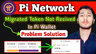 Pi network coin migrated but not received in pi wallet  pi network [upl. by Annaid905]