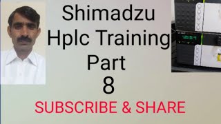 Shimadzu Hplc Training and Operation in Urdu Part 8 [upl. by Gunthar]