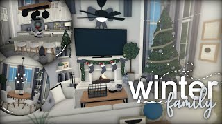 Bloxburg  Winter Family Home  175k  Speedbuild [upl. by Akcemat]