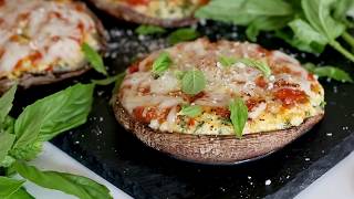 Veggie Lasagna Stuffed Portobello Mushrooms [upl. by Onifur]