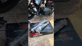 ❌Red Rooster Performance Exhaust Installed ROYALENFIELD sound 👿 exhaustsound redrooster bike [upl. by Ilyak]