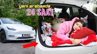 24 SAAT TESLADA KALMAKYENİ ARABAM [upl. by Goer]