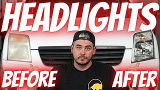 Full guide to HEADLIGHT RESTORATION  Easy DIY at home [upl. by Naomi753]