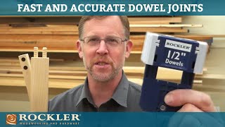 Easy and Accurate Dowel Joints  Rockler Innovation [upl. by Breen]