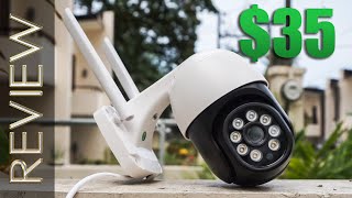 Besder 5MP PTZ Auto Tracking Outdoor WiFi IP Security Camera Review [upl. by Stormy328]