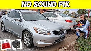 HONDA ACCORD NO SOUND FROM RADIO NO SOUND FROM SPEAKERS 2008 2009 2010 2011 2012 [upl. by Grussing]