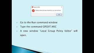 How to Fix  Registry editing has been disabled by your administrator [upl. by Teplica2]