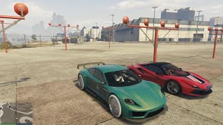 GTA ONLINE  Turismo Omaggio vs Neon [upl. by Raimes]