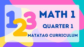 MATH 1  QUARTER 1  WEEK 3  MATATAG CURRICULUM  LEARNING COMPETENCY 5 [upl. by Collette344]