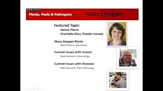 20140225 Plants Pests and Pathogens  Native Plants [upl. by Yeliah]