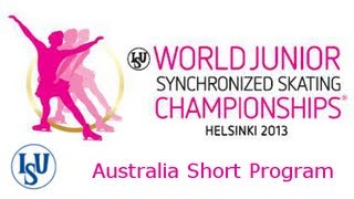 4 Team Australia AUS  ISU World Junior Synchronized Championsh Junior Synchronized Skating Short [upl. by Arodnap]