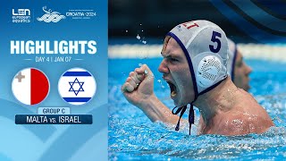 Malta vs Israel Highlights  Group C  European Water Polo Championships 2024 [upl. by Maise]