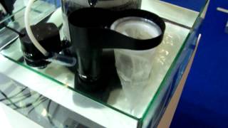 TUNZE® DOC Skimmer 9415 in tank at Interzoo 2012 [upl. by Inasah]