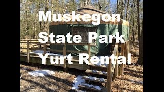 muskegon state park yurt [upl. by Sillek]