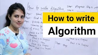 Lec 5 How to write an Algorithm  DAA [upl. by Eneirda]