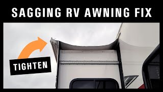 How to Tighten amp Fix a Sagging RV Awning Topper [upl. by Matthias]