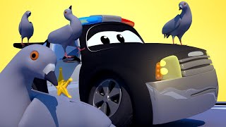 Der Streifenwagen in Autopolis  Tauben auf der Startbahn  Autopolis 🚒 Cartoons für Kinder 🚓 [upl. by Laney853]