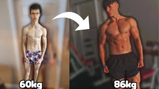 Eryk Slev 15 Year Natural Transformation  Skinny To Muscular 1719 [upl. by Rickert]