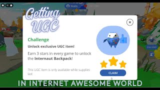 Roblox be internet awesome event amp getting the UGC [upl. by Daune226]