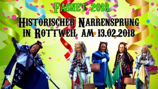 13022018 Historischer Narrensprung in Rottweil [upl. by Tolkan23]