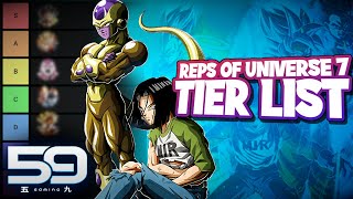 Representatives Of Universe 7 Category Tier List DBZ Dokkan Battle [upl. by Mosby312]