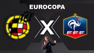 ESPANHA X FRANÇA  AO VIVO COPA EUROCOPA 09072024  REACT [upl. by Aonehc]