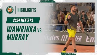 Wawrinka vs Murray Round 1 Highlights  RolandGarros 2024 [upl. by Caves522]