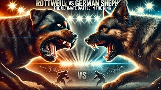 Rottweiler vs German Shepherd The Ultimate Battle in the Ring [upl. by Ttimme]