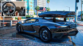 GTA 5  NEW Lamborghini Revuelto  V12 Hybrid Aventador Successor  Logitech G29 Gameplay 4K [upl. by Cherye]