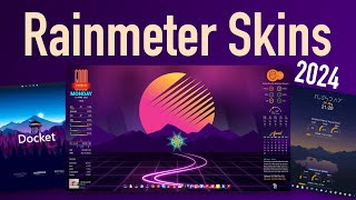 Top 10 Rainmeter Skins you should use in 2024 [upl. by Arised]