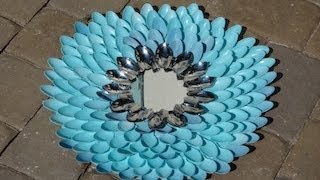 DIY Flower Spoon Mirror  CloeCouture [upl. by Eahsram931]