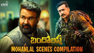 Bandobast Movie Scene  Mohanlal Scenes Compilation  Suriya  Arya  Mohanlal  Sayyeshaa  Lyca [upl. by Tedie]