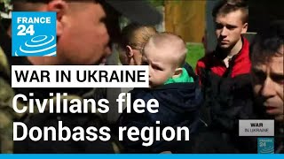 War in Ukraine Civilians flee as Russia advances in Donbass • FRANCE 24 English [upl. by Nuhsal51]