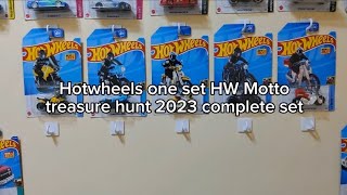 Hotwheels one set HW Motto treasure hunt 2023 complete set  Ortiz diecasttv [upl. by Riggins900]