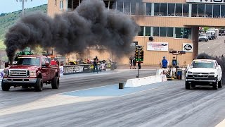 14Mile Drag Race – Diesel Power Challenge 2016 [upl. by Anrev]