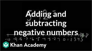 Addingsubtracting negative numbers  PreAlgebra  Khan Academy [upl. by Farrel]