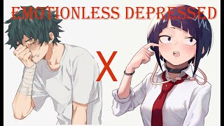 Emotionless  Depressed Deku  Izuku x Jiro  Part One  BNHAMHA texting stories [upl. by Linnet670]